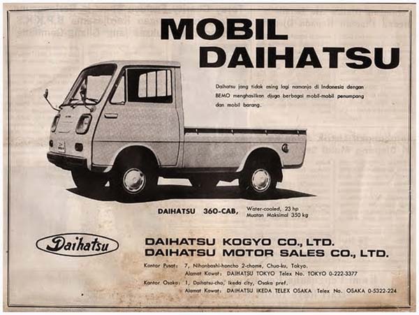 Iklan Minibus Daihatsu Hijet S37 1968